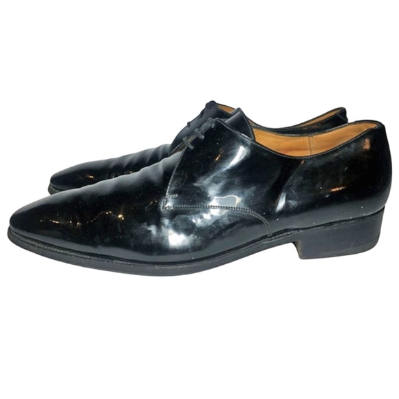 J.M. Weston Black Patent Derby Men's Size 10 D - Picture 6 of 8